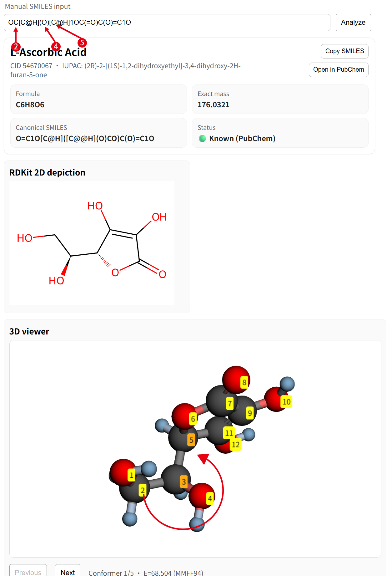 Vitamin C example image